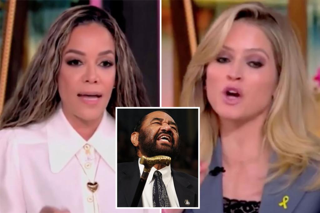 The 'View' hosts are put into flames over the Demas voting to censor Rep. Al Green between 'existential crisis'